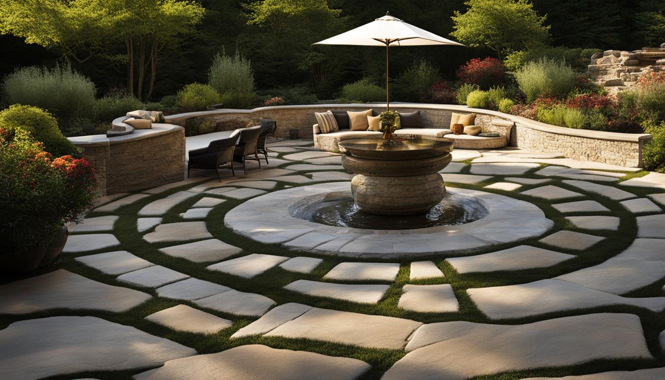 Interlocking patio designs