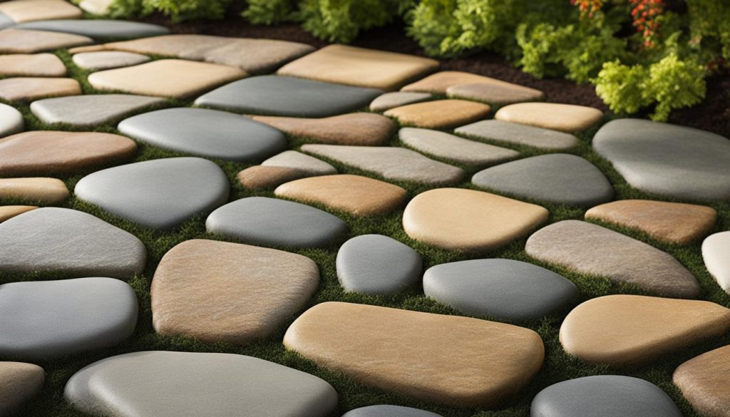 Interlocking stones for patio design