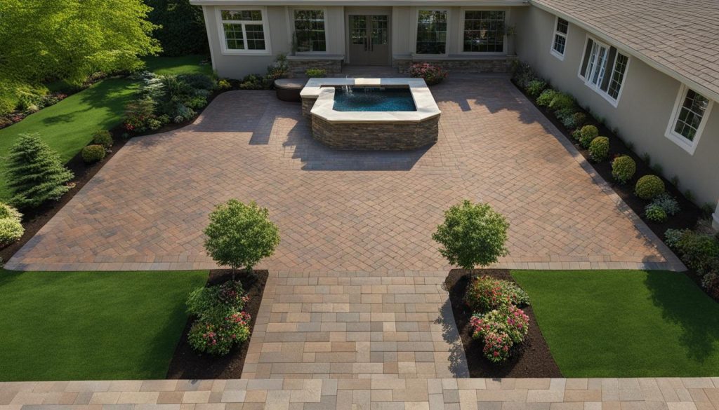 professional interlocking pavers installation