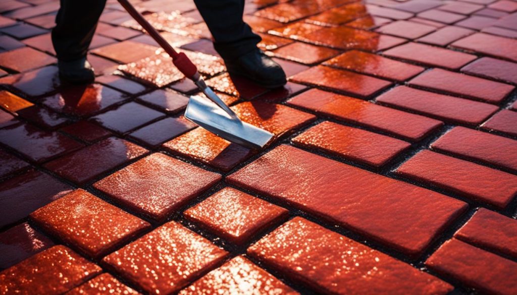 sealing interlocking pavers image