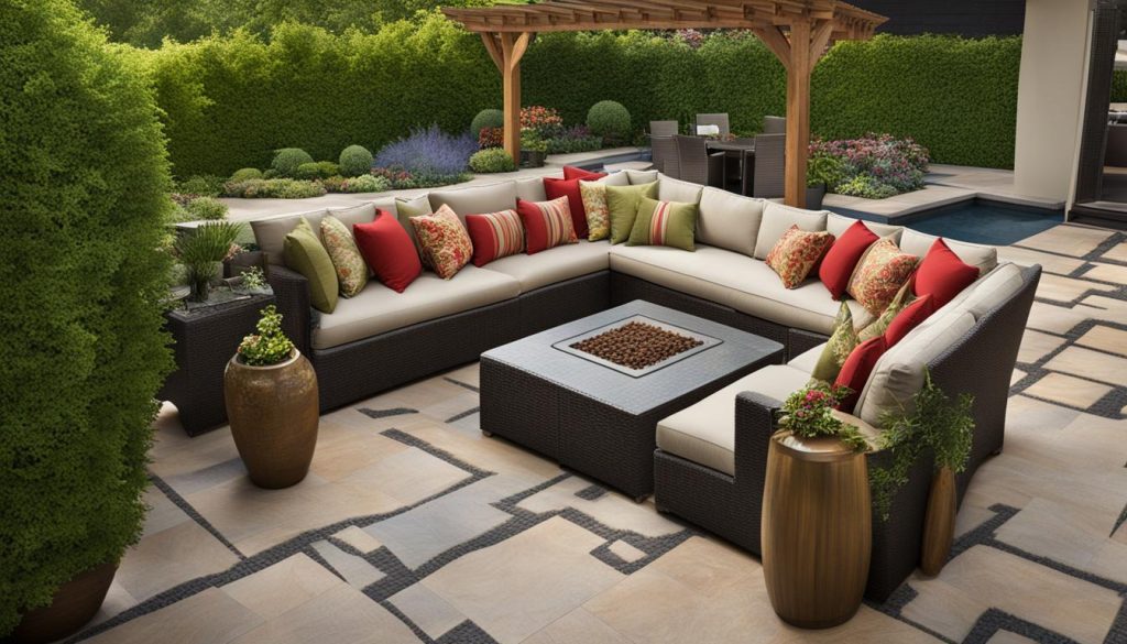 Interlocking patio image