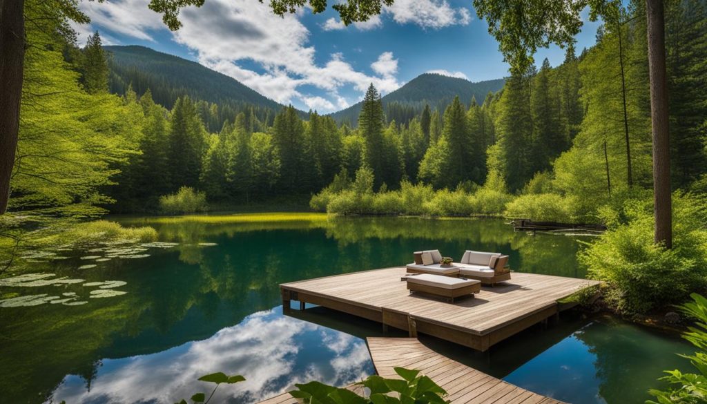 Nature in outdoor retreat