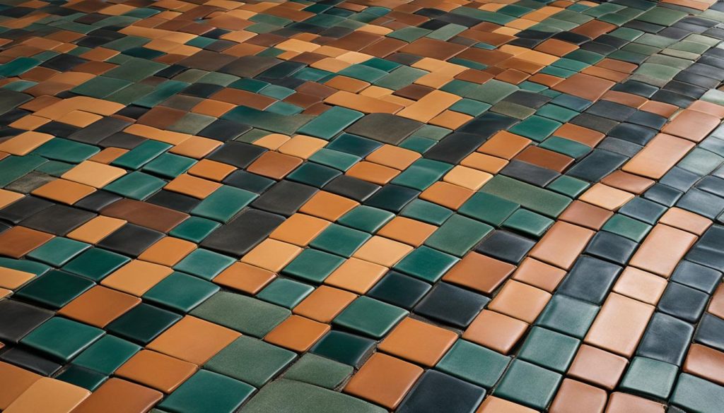 Slip-resistant interlocking tiles