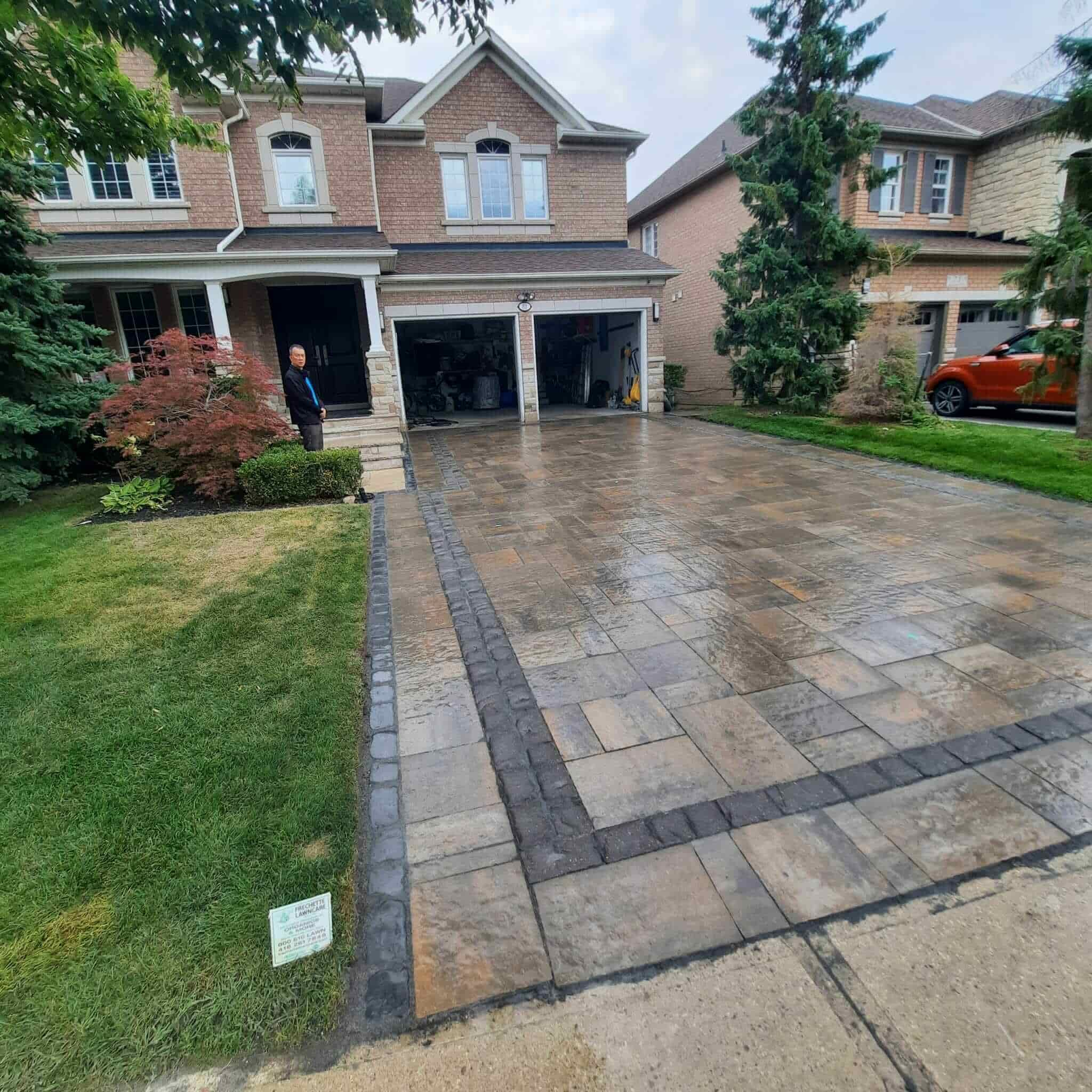 Driveway interlocking installation GTA